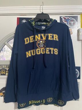 Denver Nuggets Navy Pullover Hoodie - Official NBA Team Sweatshirt
